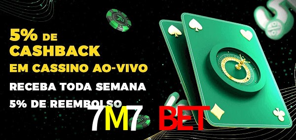 Promoções do cassino ao Vivo 7M7 Bet